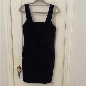 19 Cooper Black Mini Dress with Triangle Cut Out